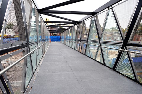 Flowfast Floors Footbridge in Railway Regeneration Project