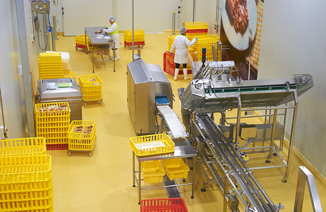 The food manufacturing design specialist Wiley specified a high performance resin floor from Flowcrete Australia for a $12 million, state-of-the-art smokehouse.